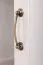 Vitrine Badile 08, Farbe: Kiefer Weiß / Braun - 187 x 87 x 39 cm (H x B x T)