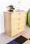 Schuhkipper Kiefer Holz massiv, Farbe: Natur 80x72x40 cm, Schuhschrank Schuhkommode