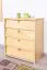 Schuhkipper Kiefer Holz massiv, Farbe: Natur 80x72x40 cm, Schuhschrank Schuhkommode