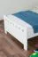 Kinderbett / Jugendbett Kiefer massiv Vollholz weiß 68, inkl. Lattenrost - Abmessung 90 x 200 cm