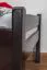 Kinderbett / Jugendbett "Easy Premium Line" K1/2n, Buche Vollholz massiv schokobraun lackiert - Liegefläche: 90 x 190 cm