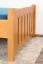 Kinderbett / Jugendbett Kiefer massiv Vollholz Erlefarben 66, inkl. Lattenrost - 100 x 200 cm