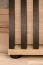 Garderobe Komplett - Set F Angvik, 3-teilig, Farbe: Eiche / Schwarz, ein Garderobenschrank, ein Schuhschrank inkl. Sitzkissen, vier Haken