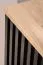 Garderobe Komplett - Set F Angvik, 3-teilig, Farbe: Eiche / Schwarz, ein Garderobenschrank, ein Schuhschrank inkl. Sitzkissen, vier Haken