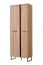 Garderobe Komplett - Set C Crina, 5-teilig, ein Schrank, ein Spiegel, eine Kommode, ein Schuhschrank mit Sitzkissen, eine Garderobe mit Spiegel, ABS-Kantenschutz