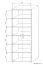 Schrank Cianjur 12, Farbe: Eiche / Weiß - Abmessungen: 209 x 80 x 40 cm (H x B x T)