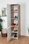Jugendzimmer - Schrank Alard 02, Farbe: Eiche / Weiß - Abmessungen: 195 x 45 x 52 cm (H x B x T)