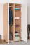 Kinderzimmer - Drehtürenschrank / Kleiderschrank Benjamin 12, Farbe: Buche / Weiß - 198 x 84 x 56 cm (H x B x T)