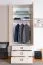 Kinderkleiderschrank Weiß 236x84x56 cm