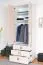 Kinderkleiderschrank Weiß 236x84x56 cm
