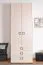 Kinderkleiderschrank Weiß 236x84x56 cm