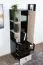 Jugendzimmer - Schrank Aalst 07, Farbe: Eiche / Creme / Schwarz - Abmessungen: 160 x 45 x 40 cm (H x B x T)
