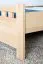 Bettrahmen für Kinder / Kinderbett 80 x 200 cm | Massivholz: Buche | Natur Lackiert Abbildung