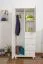 Kleiderschrank mit 4 Schubladen, Farbe: Weiß 190x80x60 cm Abbildung