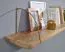 Wandregal aus Mango Massivholz, Farbe: Mango - Abmessungen: 25 x 100 x 22 cm (H x B x T)