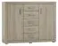 Kommode Lorengau 22, Farbe: Sonoma Eiche - Abmessungen: 109 x 138 x 40 cm (H x B x T)