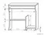 Schreibtisch Banjaran 07, Farbe: Erle - Abmessungen: 76 x 82 x 59 cm (H x B x T)