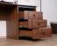 Schreibtisch Mojokerto 06, Farbe: Walnuss / Schwarz - Abmessungen: 77 x 160 x 60 cm (H x B x T)