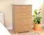 Kommode Kebumen 17, Farbe: Erle - Abmessungen: 107 x 80 x 40 cm (H x B x T)