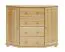 Anrichte, Kiefer massiv, Breite: 118 cm, Farbe: Natur Abbildung