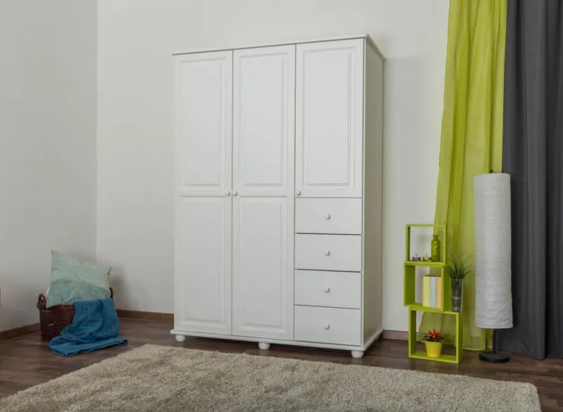 Schrank, Farbe: Weiß, Größe: 195x135x59 cm Abbildung