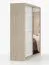 Schiebetürenschrank / Kleiderschrank | mit Spiegel Weiß / Sonoma Eiche | Sredna 08 | 218 x 203 x 61 cm | 2 Türen | 7 Fächer | 3 Schubladen