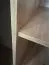 Eichenfarbener Kleiderschrank Mina, viel Stauraum, schwarze Lamellen, Stahlgriff in schwarz, Anti Staubbürsten inklusive, 235,2 x 180 x 60 cm