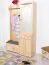 Garderobe Kiefer massiv Vollholz natur 28A - 200 x 125 x 41 cm (H x B x T)