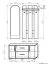 Garderobe Paseh 16, Farbe: Erle - Abmessungen: 180 x 100 x 40 cm (H x B x T)