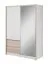 Kleiderschrank | 2 Türen | 1 Kleiderstange | 2 Schubladen | 6 Fächer | 5 Einlegeböden | 154 cm breit | MDF Abbildung