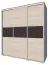 Kleiderschrank | 3 Schiebetüren | 4 Schubladen | 9 Fächer | inkl. Kleiderstange | 200 cm breit | Farbe: Sonoma Eiche Abbildung