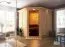 Sauna "Nooa" SET mit Kranz und Ofen 9 kW - 210 x 210 x 202 cm (B x T x H)