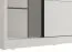 Schiebetürenschrank 2,5 Meter breit Apatin 06, Farbe: Weiß, zwei Kleiderstangen, 10 Fächer, Maße: 215,5 x 251 x 60 cm, Spiegel, ABS-Kantenschutz