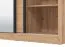 Dreitüriger Schiebetürenschrank Panevo 06, eine Spiegeltür, Farbe: Eiche Artisan, modernes Design, ABS-Kanten, Maße: 215,5 x 242 x 60 cm, 11 Fächer