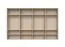 Kleiderschrank mit acht Türen und Rahmen Neiafu 56, Farbe: Kaschmir, Maße: 226 x 367 x 60 cm, Soft-Close-Funktion, zwölf Einlegeböden, verstellbare Füße