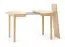 Esstisch | Farbe: Beige / helle Eiche | ausziehbar bis 140 cm | Durchmesser: 100 cm | Holzrahmen | rund | geeignet für kleine Küchen oder Esszimmer