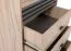 Schmale Kommode Niel 18, Farbe: Eiche / Anthrazit - Abmessungen: 120 x 60 x 40 cm (H x B x T)
