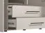 Drehtürenschrank | 2 Spiegeltüren | Farbe: Kaschmir | 2 Schubladen | Maße: 179,5 x 56 x 210,5 cm | Kleiderschrank | 1 Kleiderstange | 11 Fächer