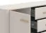 Kommode | 4 Schubladen | Farbe: Kaschmir | 2 Drehtüren | Sideboard | Maße: 154 x 40 x 90,5 cm | Griffe & Beine: Eiche Artisan | 4 Fächer | ABS-Kanten