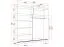 2 Meter breiter Schiebetürenschrank / Kleiderschrank mit Spiegel | Weiß | Gorski 29 | 218 x 203 x 61 cm | 2 Türen | 6 Fächer | Einfarbiges Design