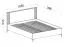 Doppelbett mit Stauraum Niel 19, Farbe: Eiche / Anthrazit - Liegefläche: 160 x 200 cm (B x L)