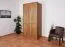 Moderner Kleiderschrank mit Soft Close System Fazenda 01, Oberfläche geölt / gewachst, Dunkelbraun, Eiche teilmassiv, Maße: 222 x 104 x 61 cm