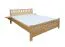 Doppelbett / Gästebett Buche Vollholz massiv natur 108, inkl. Rollrost - Abmessungen 180 x 200 cm