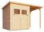 Gartenhaus 1,8 x 3,24 Meter (inkl. Dach) | aus Holz | aus vorgefertigten Elementen| unbehandelt | mit Pultdach Abbildung