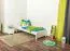 Bettrahmen für Kinder / Kinderbett 90 x 200 cm | Massivholz: Kiefer | Weiß Lackiert Abbildung