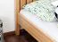 Bettrahmen für Kinder / Kinderbett 90 x 200 cm | Massivholz: Buche | Natur Lackiert Abbildung