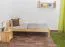 Bettrahmen für Kinder / Kinderbett 80 x 200 cm | Massivholz: Kiefer | Natur Lackiert Abbildung