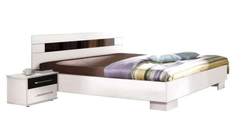 Doppelbett "Patras" Weiß - Abmessungen: 160 x 200 cm