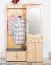 Garderobe Kiefer massiv Vollholz natur 28A - 200 x 125 x 41 cm (H x B x T)
