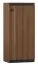 Kommode Mojokerto 16, Farbe: Walnuss / Schwarz - Abmessungen: 121 x 55 x 39 cm (H x B x T)